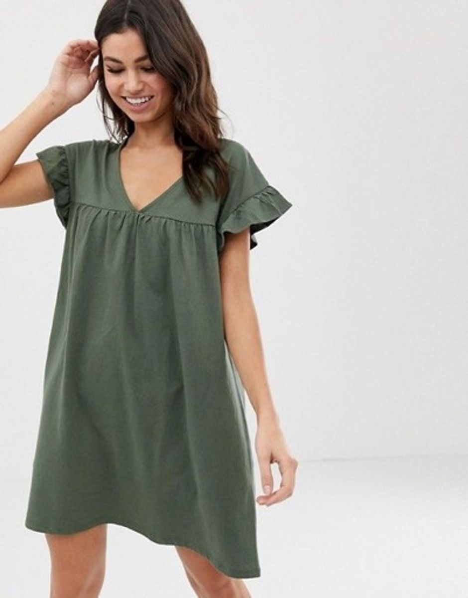 ASOS Reversable Olive Mini Dress